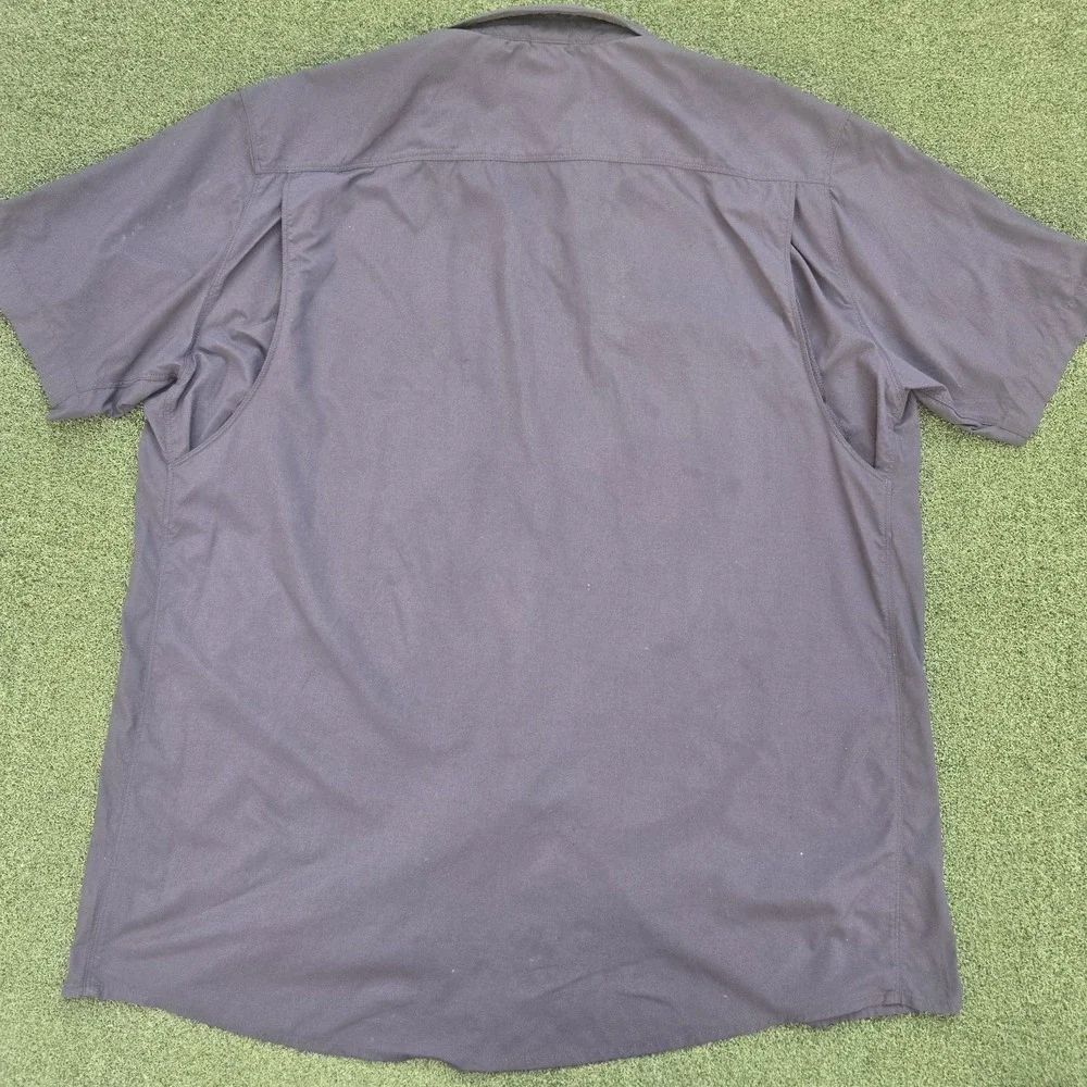 The‎ North Face Shirt Men's Size XL Gray Botton Up Short Sleeve